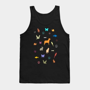 Funny Animal Lovers Art Work Tank Top